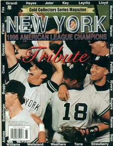 MLB - GOLD COLLECTORS MAGAZINE-NY YANKEES-1996 AMERICAN LEAGUE CHAMPIONS-TRIBUTE - Imagen 1 de 2