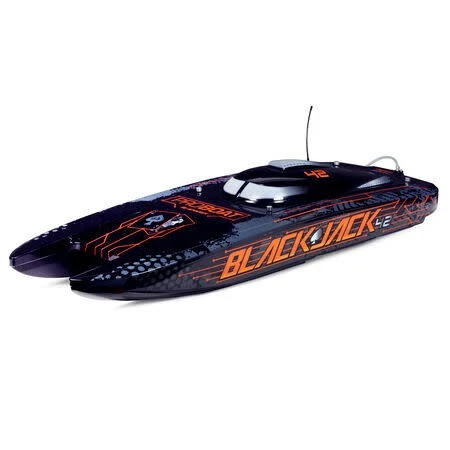 PRB08043T1  Black/Orange Blackjack 42-inch 8S Brushless RTR Electric Catamara... - Image 1 of 1