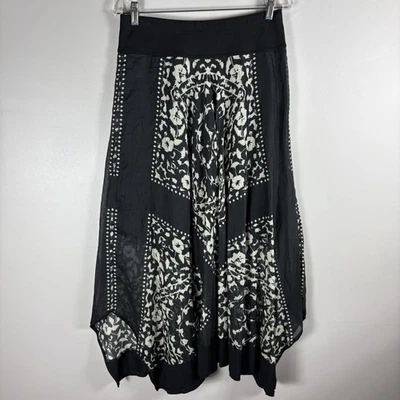 Falda Beate Heymann Street Couture para mujer 6 negra blanca cintura elástica línea A Foto 1 de 4