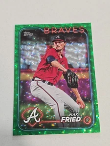 2024 Topps Series 1 Green Crackle Foil /499 Max Fried #146 - Picture 1 of 7