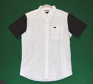 Nuevo RVCA Para hombres That Do Set S/S Tejido Calce Ajustado Camisa MEDIANA RRVC-30 - Imagen 1 de 2