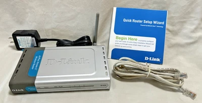 D-Link DI-624 108Mbps AirPlus Xtreme G Wireless Broadband Router with power cord - Image 1 of 4
