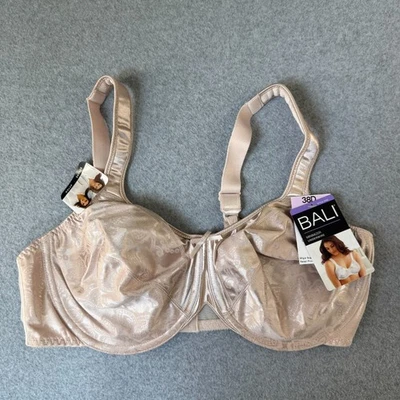 Bali Minimizer Underwire Bra Style 3562 Rosewood Tan Full Coverage Size 36D New - Image 1 of 4