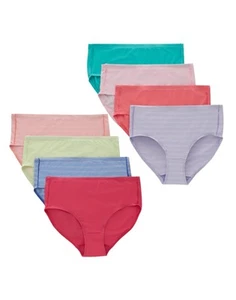 Hanes Ultimate Pure Comfort Girls' Microfiber Brief Underwear, 8-Pack - Picture 1 of 4