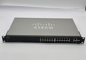 Cisco Small Business SF200-24FP 10/100 24-Port PoE Smart Switch-No Power Cord - Picture 1 of 7