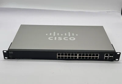 Cisco Small Business SF200-24FP 10/100 24-Port PoE Smart Switch-No Power Cord - Image 1 of 4