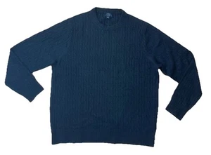 Suéter J.CREW Talla XL Cable Cuello Redondo en Hilo Extra Suave Negro - Imagen 1 de 6
