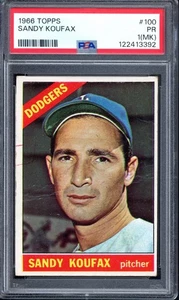 1966 Topps #100 Sandy Koufax PSA 1 (MK) Vintage HOF Baseballkarte (3392) - Bild 1 von 2