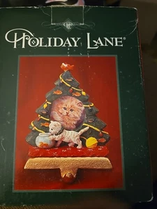 Neu im Karton Vintage Holiday Lane 6" Haustierrahmen für Katze Strumpf Halter - Bild 1 von 6