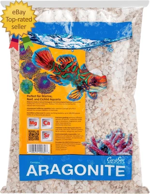 Crushed Coral for Aquariums 10 Lbs Natural Substrate for Marine