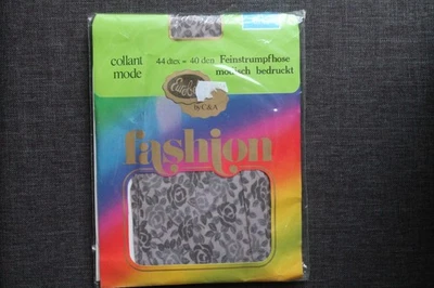 Vintage Eurobella Fashion Feinstrumpfhose Gr. 40-42 altrosa Rosen 40 den Neu - Bild 1 von 3