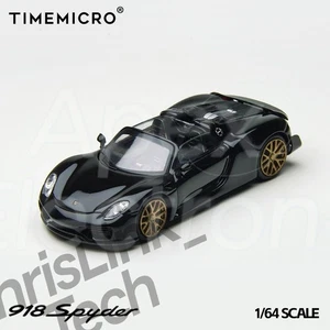 TimeMicro 1:64 918 Spyder black and gold color painted alloy car model - Picture 1 of 5