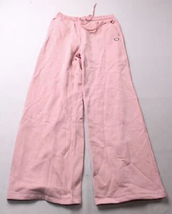 Victoria's Secret Women's Cotton Fleece Wide-Leg Sweatpants AP2 Pink Medium  - Picture 1 of 4