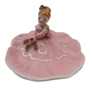 Vtg JOSEF ORIGINALS ~1950 Trinklet Dish ~ PINK - Picture 1 of 15