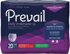 Prevail Classic Fit For Women, Sm/Med 28in-40in Waist - Bag of 20 - Picture 1 of 9