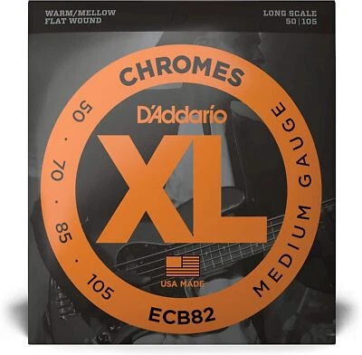 Cuerdas de bajo D'Addario ECB82 mediana, larga escala, XL cromados, 50-105 Foto 1 de 3