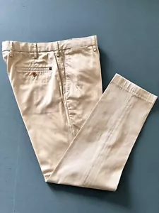 Brooks Brothers Mens Pants Ivory Flat Front Size 34 - Picture 1 of 6