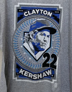 Camiseta gris para hombre Clayton Kershaw 22 Los Angeles Dodgers MLB Players Choice XL - Imagen 1 de 5