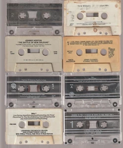 Lot of 8 Country Cassette Tapes Only Jerry Clower Hank Williams Jr and More Used - Picture 1 of 2