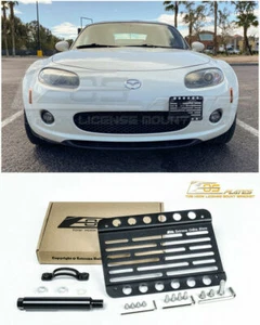 EOS For 06-08 Mazda MX-5 Miata NC Front Bumper Tow Hook License Plate Bracket - Picture 1 of 12