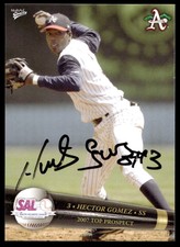 2007 MultiAd Top Prospects Hector Gomez Asheville Tourists IP Autograph