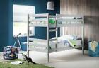 CAMDEN DOVE GREY BUNK SOLID PINE SINGLE 3FT BED FRAME FOR ADULTS TEENS KIDS