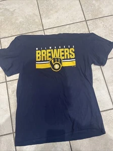 Milwaukee Brewers hat and shirt ( Hat Size 8 And Shirt Large) - Picture 1 of 7
