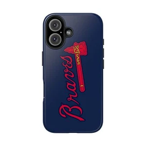 Funda de teléfono resistente de los Atlanta Braves, favorita de los fanáticos del béisbol, cubierta de teléfono deportiva, MLB - Imagen 1 de 107