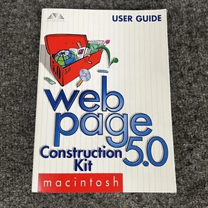 Vintage Web Page Construction Kit 5.0 User Guide Book For Mac Freeway 2.0 In EUC - Picture 1 of 16
