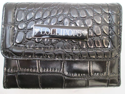 -AUTHENTIQUE portefeuille/porte-monnaie LOLLIPOPS    cuir & toile  TBEG vintage  - Photo 1/4