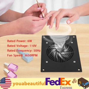 Ventilador aspirador de succión de escritorio con colector de polvo para uñas 3650 RPM - Imagen 1 de 18