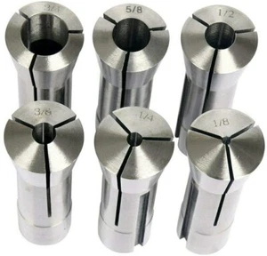Precision R8 Collets Tool Set 1/8" - 3/4" Mill Chuck Holder for Bridgeport .0006 - Picture 1 of 8