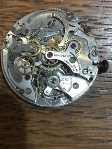 Landeron 48 Invicta Uhrwerk Chronograph Unruhwelle defekt A085 - Picture 1 of 2