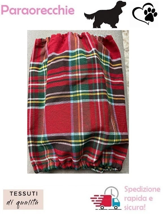 PARAORECCHIE COPRI ORECCHIE CUFFIETTE CUFFIA PER COCKER CAVALIER KING COTONE - Immagine 1 di 2