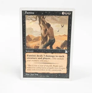 Famine 75 MTG Portal Three Kingdoms Uncommon - Picture 1 of 2