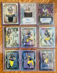 Pittsburgh Steelers 2024 Obsidian Silver /75 Color Match Set (9) R Wilson AUTO ! - Picture 1 of 11