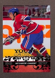 2008-09 Upper Deck Young Guns #225 Matt D'Agostini - Picture 1 of 3