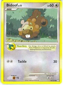 2x (pok-MT-073) Bidoof (C) Pokemon D&P Mysterious Treasures Card # 73 - Picture 1 of 1