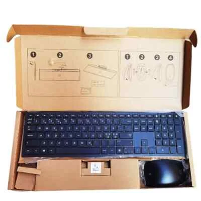 Nordic layout wireless keyboard and mouse set for HP HSA-P003K HSA-P003M - Image 1 of 4