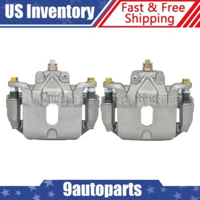 Par de pinzas de freno de disco delanteras con soporte para Nissan Máxima 2003-2008 Foto 1 de 4