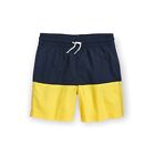 Old Navy Color-Blocked Swim Trunks For Boys S Shorts Colorblock Blue & Yellow