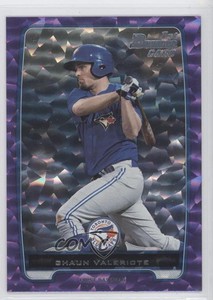 2012 Bowman Draft Draft Picks Purple Ice /10 Shaun Valeriote #BDPP133