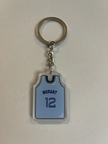 Ja Morant Memphis Grizzlies Jersey Acrylic Keychain NBA Basketball Cover