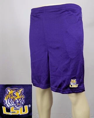 LSU Tigers Shorts Boys Medium 8 - 10 Purple Stitched Basketball Shorts New ST167 - Image 1 of 4