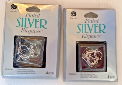 2 Primos Hágalo Usted Mismo Plateado Elegancia Metal Hallazgos Alambre de Oreja Riñón 8/Paquete Foto 1 de 3