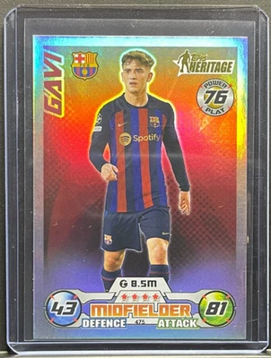 Gavi 2022-23 Topps Match Attax UEFA Club Competitions Topps Heritage #475 - Image 1 of 2