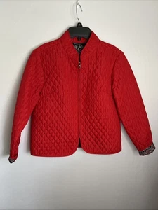 Briggs New York Women’s MP Red Quilted Full Zip Jacket - Pristine - Picture 1 of 9