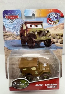 Disney Pixar Cars Color Changers 1/55 Scale SARGE Brown To Green New - Picture 1 of 8