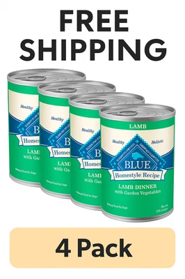 (Paquete de 4) Receta de estilo casero comida húmeda para perros adultos, cena de cordero, 12,5 oz. Lata Foto 1 de 4