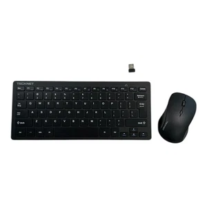 Combo tastiera e mouse wireless Tecknet - TK-KM006 - Nero - Computer - Foto 1 di 10